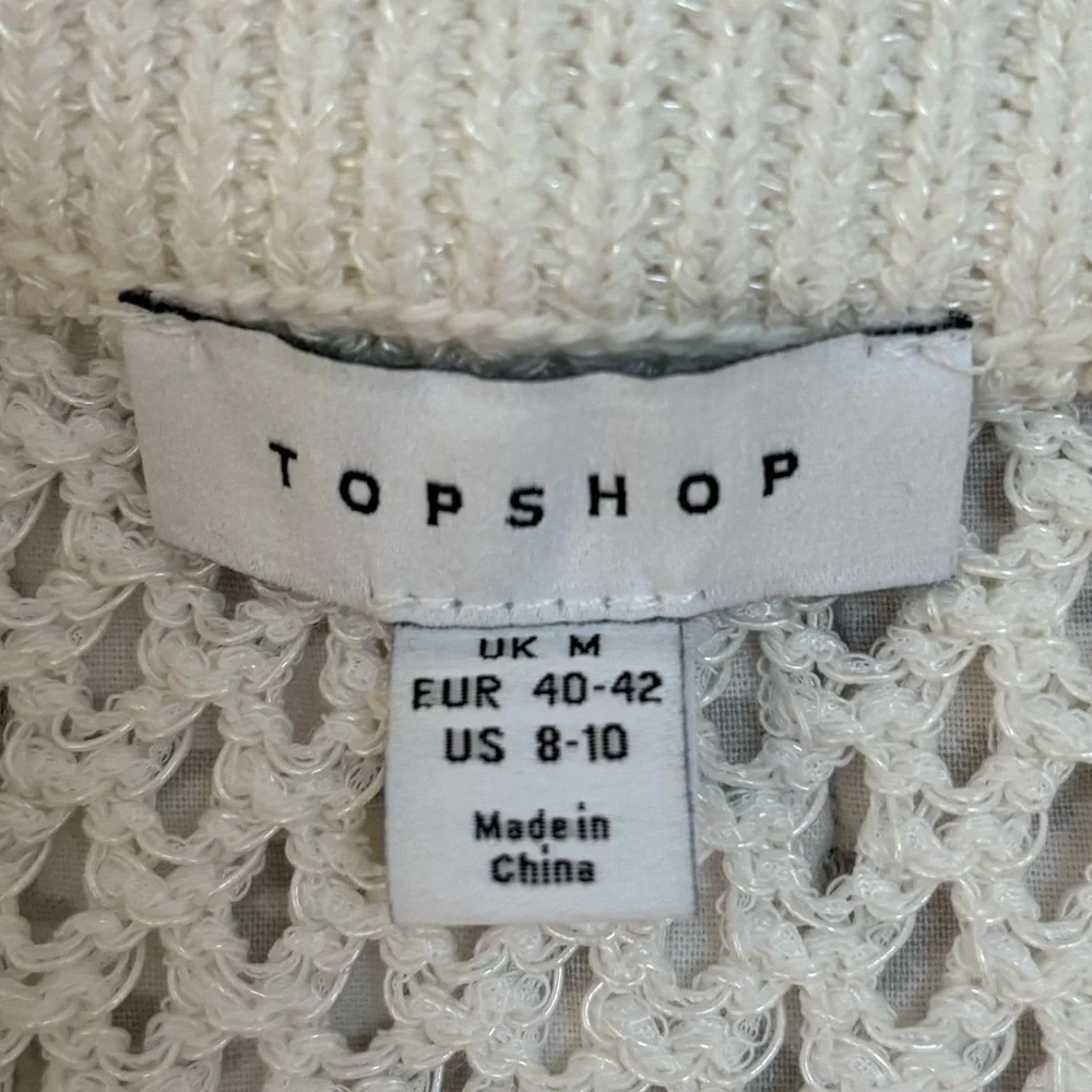 Topshop Crochet Maxi Skirt Elegant Colorful Crochet Flowers‎ NWOT Size 8 - 10